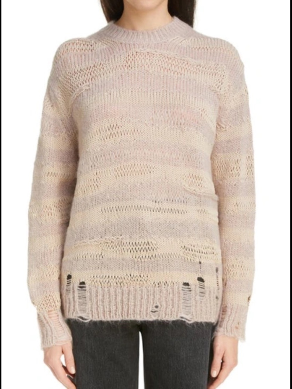 Acne Studios Distressed Striped Sweater